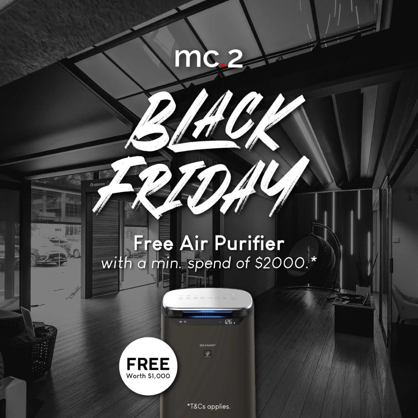Free Air Purifier with $2,000 Spending at mc.2!