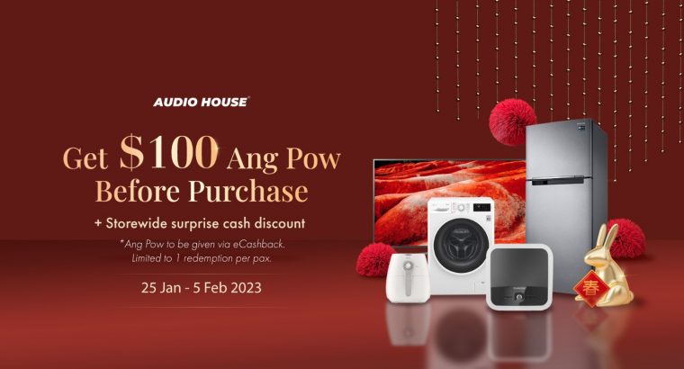 Audio House $100 Ang Pow Giveaway 2023